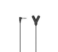 Hama 3.5 Mm M 90 To 2xjack 3.5 Mm H 20 Cm Cable Argento