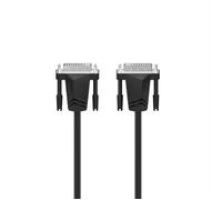 Hama Cavo DVI-D Dual Tec 1,5 m Single Link (18+1 pin) WQHD con ferrite Argento