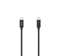 Hama Cavo Thunderbolt USB C - USB C (40 Gbps, 5 A, 100 W, Ultra HD 8K, doppio schermato, spina stretta, 0,8 m) nero