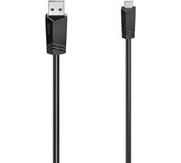Hama Cavo USB 2.0 A - Mini USB B (cavo di ricarica, 480 Mbit/s, 0,75 m, USB tipo A, USB-A, per PC) nero