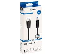 Hama Cavo USB 3.2 Gen1 (USB 3.0/USB 3.1 Gen1) USB-A, connettore USB-B 1,50 m, Nero 0020