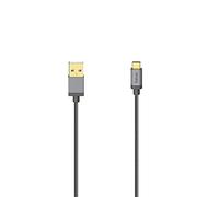 Hama Cavo USB C 0,75 m di garanzia 30ANS (USB C a USB, cavo di ricarica rapida 3A, cavo iPhone 16/15, Samsung S22/S21/S20/S10), nero