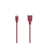 Hama Cavo USB-C-OTG Flexi-Slim, USB 2.0, 480 Mbit/s, Chilli Pepper, 0,15 m