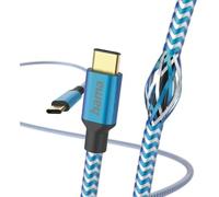 Hama Riflettente USB-C - Cavo di Ricarica USB-C, 1,5 m, Nylon, Blu