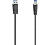 Hama Cavo USB USB 3.2 Gen1 (USB 3.0) Spina USB-A, Spina USB-B 1.50 m Nero