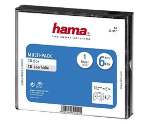 Hama CD-Multipack 6 6dischi Trasparente