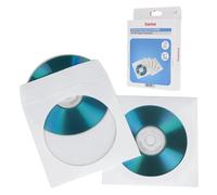 Hama CD Paper Sleeves, White, 50 Pezzi/Confezione 1 Dischi Bianchi - Custodie per Dischi ottici (Bianco, 50 Pezzi/Confezione, 1 Dischi, Bianco, Carta)