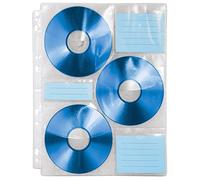 Hama CD-Rom Index Sleeves 60dischi Trasparente - custodie di Disco Ottico (60 Dischi, Trasparente, Plastica)