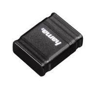 hama Chiavetta USB 2.0 FlashPen "Smartly" 64 GB plastica nera velocità di trasferimento dati 10 MB/sec. - 1 pezzo (108045)