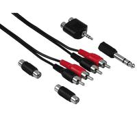 Hama Cinch-Anschluss-Set 2,5m Cavo Rca 3,5mm 6,3mm Adattatore Presa Rca Etc