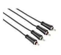 Hama Cinch Stereo cavo audio 15 m 2 x RCA Nero NEW