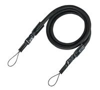 Hama Tracolla per fotocamera con chiusura rapida (tracolla intrecciata, lunghezza 120 cm, nylon, tracolla universale per riflettore a specchio, DSLR, fotocamera compatta e fotocamera di sistema, retrò) nero