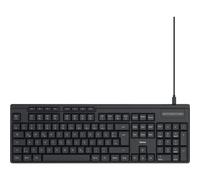 Hama CK-200 USB Tastiera Tedesco, QWERTZ Nero pulsanti multimedia