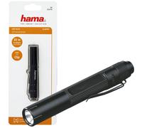 Hama Classic Torcia LED Mini Con Clip 30 m Impermeabile, Nera AAA