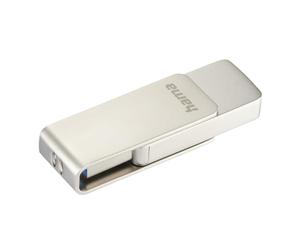 Hama Cle USB Rotate Pro, USB 3.0, 64GB, 70MB/s, Argento