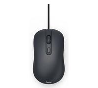 Hama Mouse USB CM-200 Ottico 1600 DPI 4 pulsanti ambidestro silenzioso cablato nero