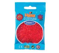 Hama - Confezione da 2000 perline da stirare, plastica, rosso