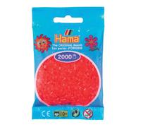 Hama - Confezione da 2000 perline da stirare, plastica, Rouge Néon - 35