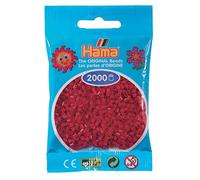 Hama - Confezione da 2000 perline da stirare, plastica, Rouge Noël - 22