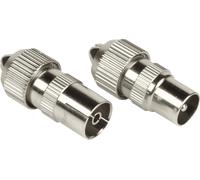 Hama Connettore antenna Coax Set 2 Pz metal 7205211