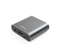 Hama "AE90" HDMI-Audio Extractor, HDMI to Audio, Toslink, jack 3,5 mm, argento