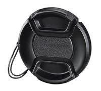 Hama Copriobiettivo Smart Snap da 58 mm per fotocamere con obiettivo da 58 mm, con supporto/cordino/cinghia, copriobiettivo, di ricambio, facile da montare, morsetto universale, nero