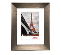 Hama Cornice portafoto in plastica "Paris" (cornice da 40 cm x 50 cm, bordi da 20 mm x 15 mm, per foto di misura 28 x 35 cm, vetro reflex, Polistirolo (PS), con gancio) Acciaio