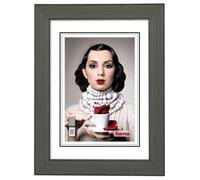 Hama Cornice IN Legno Pesaro 20x30cm Con Passepartout 13x18cm Ritratto Cornice