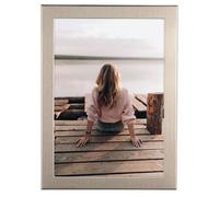 Hama Cornice per foto singola Riva – Alluminio titanio, vetro – 13 x 18 cm – Tavolo