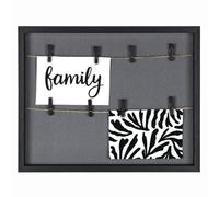 Hama Cornice portafoto da parete, con cordino e pinze, colore: nero, 29,5 x 36,5 cm