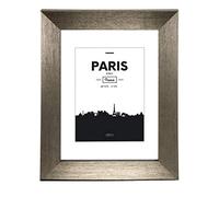 Hama Cornice portafoto in plastica Parigi (Cornice da 13 cm x 18 cm, Bordi 20 mm x 15 mm, per Foto di Dimensioni 9 cm x 13 cm, Vetro Riflettente, polistirene (PS), con Gancio e Piede) in Acciaio