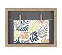 Hama Cornice portafoto Muro con cordino e pinza, quercia, 16,5 x 21,5 cm