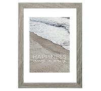 Hama Cornice portafoto Waves 10 x 15 cm (cornice in legno, cornice per foto, verticale, orizzontale, da appendere, da appoggiare, da appendere, formato immagine 10 x 15 cm, colore: grigio