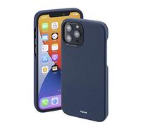 Hama Cover iPhone 12 Pro Max compatibile MagSafe MagCase Finest Sense per Apple (custodia magnetica per ricarica a induzione, protegge da urti e sporco, custodia elegante, pelle sintetica) blu