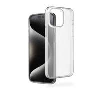 Hama Custodia Always Clear – anti-ingiallimento, antiscivolo – Trasparente per iPhone 15 Pro