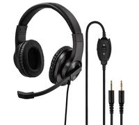 Hama Cuffie Da Ufficio PC 2X 3,5Mm Jack Stereo Con Microfono A Braccio