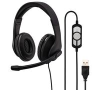 Hama Cuffie Stereo USB Per PC Ufficio Con Microfono A Braccio Per Notebook