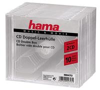 Hama Custodia 10 CD Doppia, Trasparente