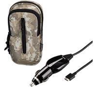 Hama Custodia + Auto Caricabatterie Adattatore per Sony Ps Vita Psv Slim