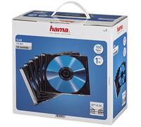 HAMA Custodie CD Slim Case SINGOLE Trasp. Tray Nero, confez. 100 pz - H51270