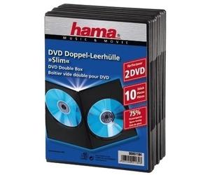 Hama Custodia DVD slim doppia - 10 pz. NEW
