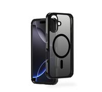 Hama Custodia Extreme Protect per iPhone 16 e MagSafe (D3O Bumper, antiurto, anticaduta, infrangibile, magnetica, per ricarica induttiva, gradiente, colore: Nero