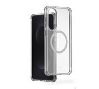 Hama Custodia magnetica Extreme Protect per Samsung Galaxy S25 Edge (Bumper D3O, compatibile con Qi2, con magnete, custodia trasparente anti-ingiallimento, custodia per ricarica induttiva) trasparente