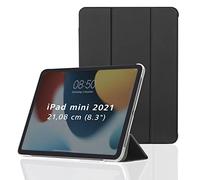 Hama Custodia per Apple iPad mini 2021 (Flip Case per Apple Tablet Mini 6a generazione, con funzione di supporto, retro trasparente, cover magnetica, colore: Nero