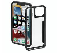 Hama Custodia per Apple iPhone 14 "Metallic Frame (trasparente per Samsung S22 (5G), custodia flessibile, con cornice antiurto), trasparente