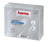 Hama - Custodia per CD Doppia, 5 Pezzi, Trasparente