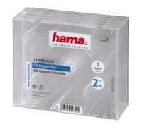 Hama - Custodia per CD Doppia, 5 Pezzi, Trasparente
