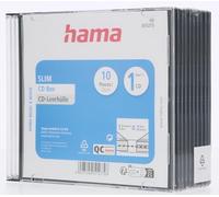 Hama Custodia per CD Slim, Nero, 10 Pezzi