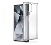 Hama Custodia per Galaxy S24 Ultra (custodia per cellulare, cover posteriore protettiva, antigraffio, protezione extra per fotocamera e display, compatibile con ricarica wireless, trasparente,