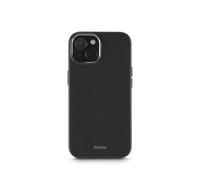 Hama Custodia per iPhone 15 Pro (pelle sintetica, metallo, custodia per cellulare, elegante cover posteriore, protezione extra per fotocamera e display, compatibile con ricarica wireless, morbida,
